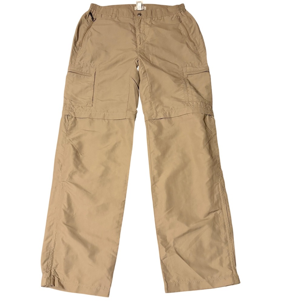 REI Convertible Cargo Pants Womens 12 Tall Tan Sahara Hiking UPF 50+ 778945